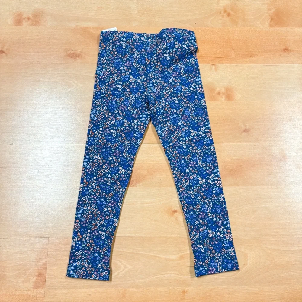 NWT Carters 2-Piece Orange & Blue Floral Kindness Matters Top & Legging Set 6/6X
